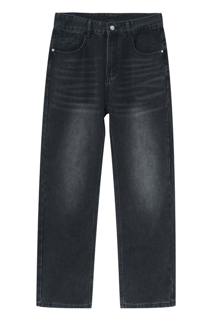 Straight Leg Jeans with Pockets