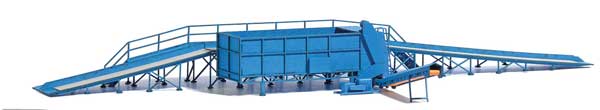 Busch 1914 HO Scale Unloading Ramp with Batch Feeder -- Kit