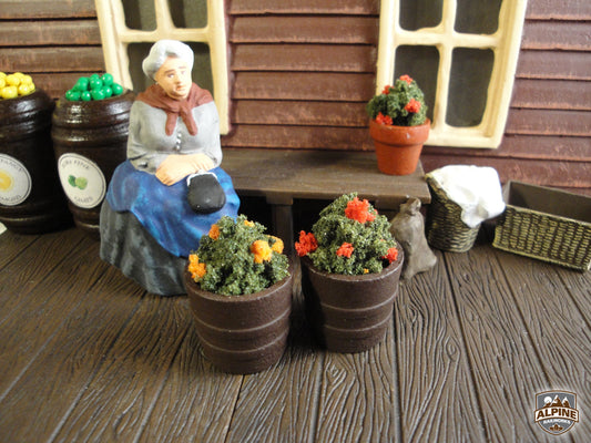 Alpine Railworks 1052 G Scale Brown Flower Buckets (2)
