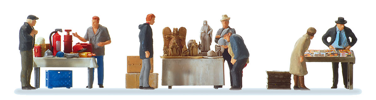 Preiser 10614 HO Scale Flea Market #2 Figures and Tables