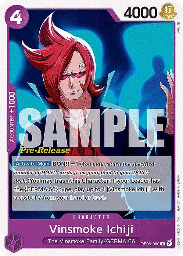 Vinsmoke Ichiji [Wings of the Captain Pre-Release Cards]