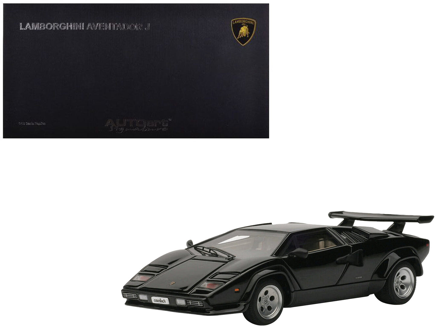 Lamborghini Countach 5000S Black 1/43 Diecast Model Car by Autoart  free shipping USA