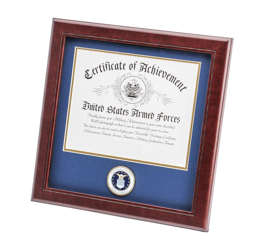 US Air Force Certificate of Achievement Frame with Medallion (8 x 10 inch)