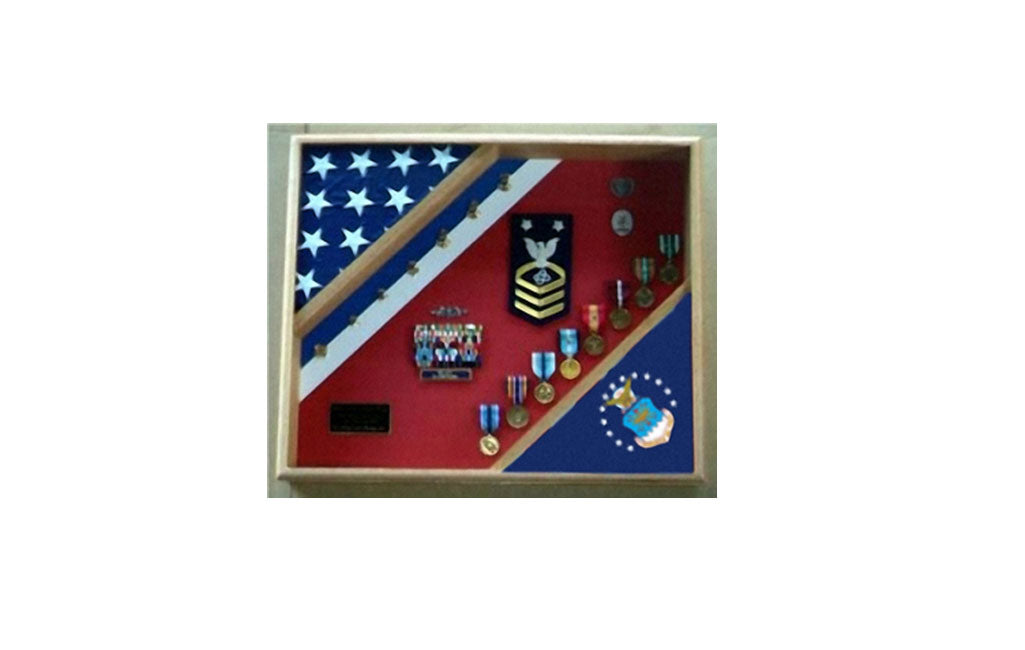 Air Force Retirement Gift, USAF 3'x5' Or 5' x 9.5' Shadow Box, USAF display