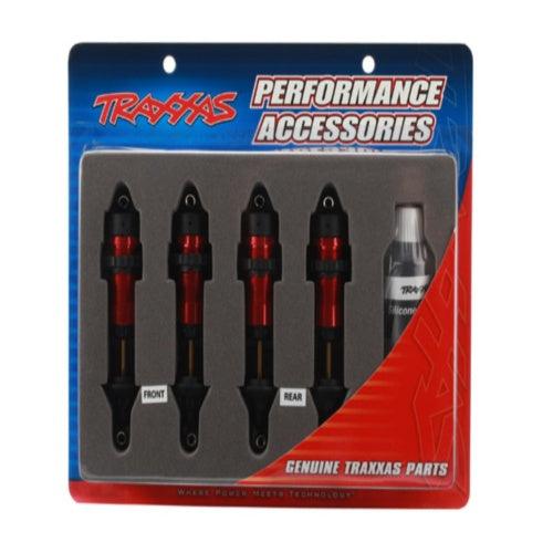 Traxxas 5460R Aluminum GTR Shocks Red (4) Revo/E-Revo/Summit/Slayer/Jato