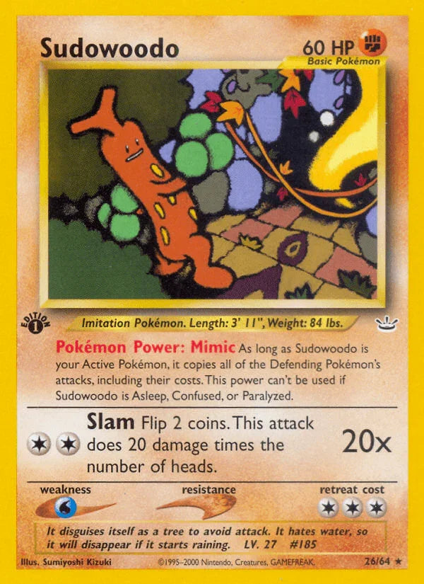 Sudowoodo (26/64) [Neo Revelation 1st Edition]