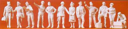 Preiser 67003 O Scale 1/48 Scale Military Figures Unpainted US Air