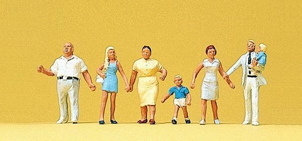 Preiser 10284 HO Scale Pedestrians Krause Family Walking