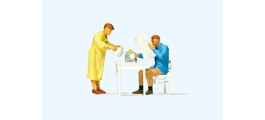 Preiser 28116 HO Scale Eating Breakfast Figure