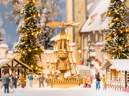 Noch 14395 HO Scale Christmas Market Pyramid Laser-Cut Kit