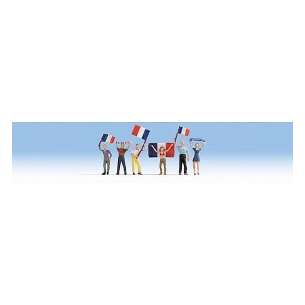 Noch 15974 HO Scale French Soccer Fans -- pkg(6)