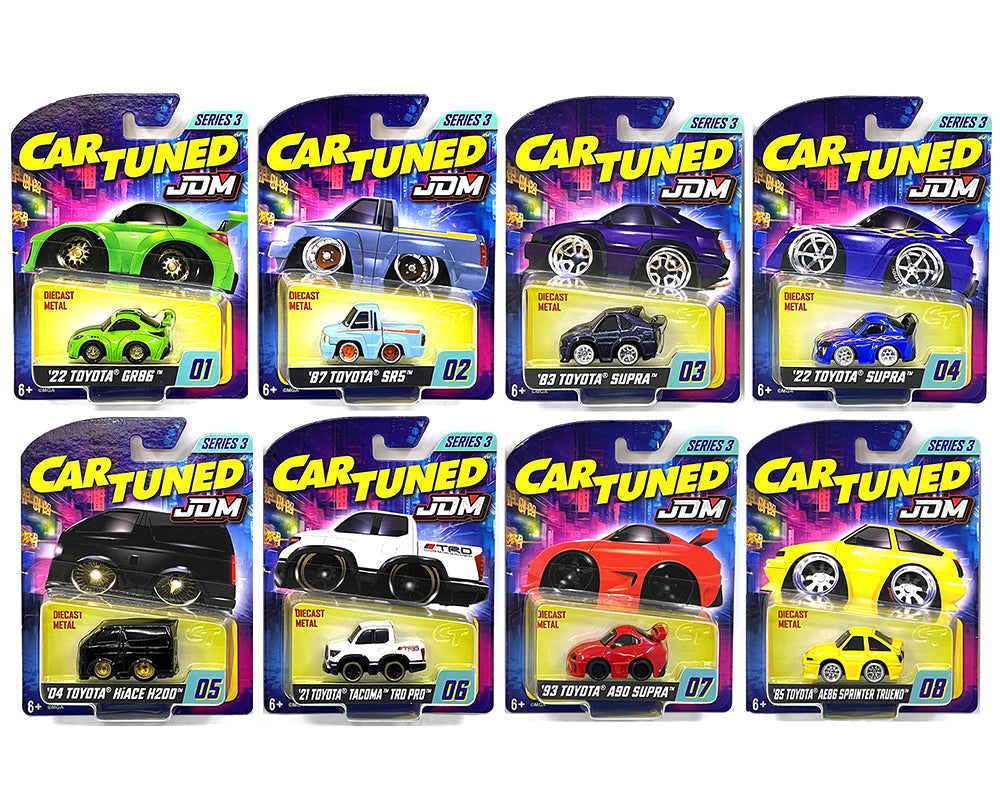 JDM Tuners Series 3 Set of 8 Pieces Diecast Model Cars by CarTuned  free shipping USA