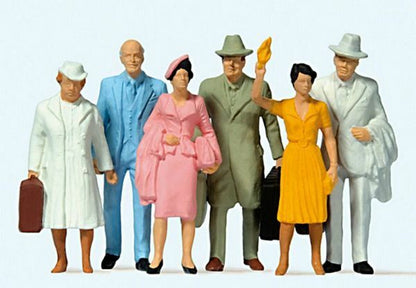 Preiser 63202 1/32 Scale Standing Passengers Set #1 pkg(6)