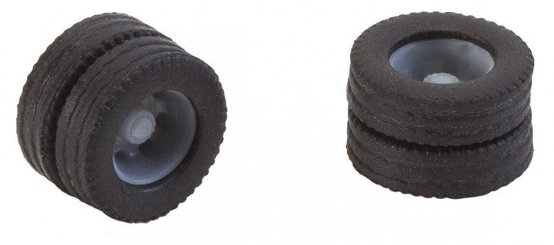 Faller 163111 HO Car System 2 Twin Tyres & Rims for 7.5 t Truck