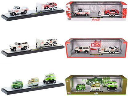 Auto Haulers "Soda" Set of 3 pieces Release 39 Limited Edition to 8000 pieces Worldwide 1/64 Diecast Models by M2 Machines  free shipping USA