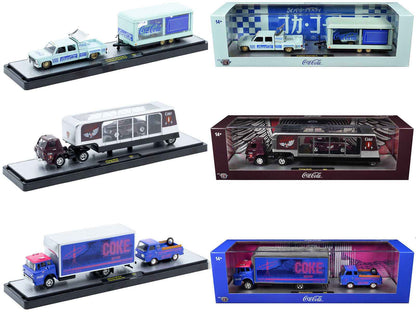 Auto Haulers "Coca-Cola" Set of 3 pieces Release 42 Limited Edition to 8200 pieces Worldwide 1/64 Diecast Models by M2 Machines