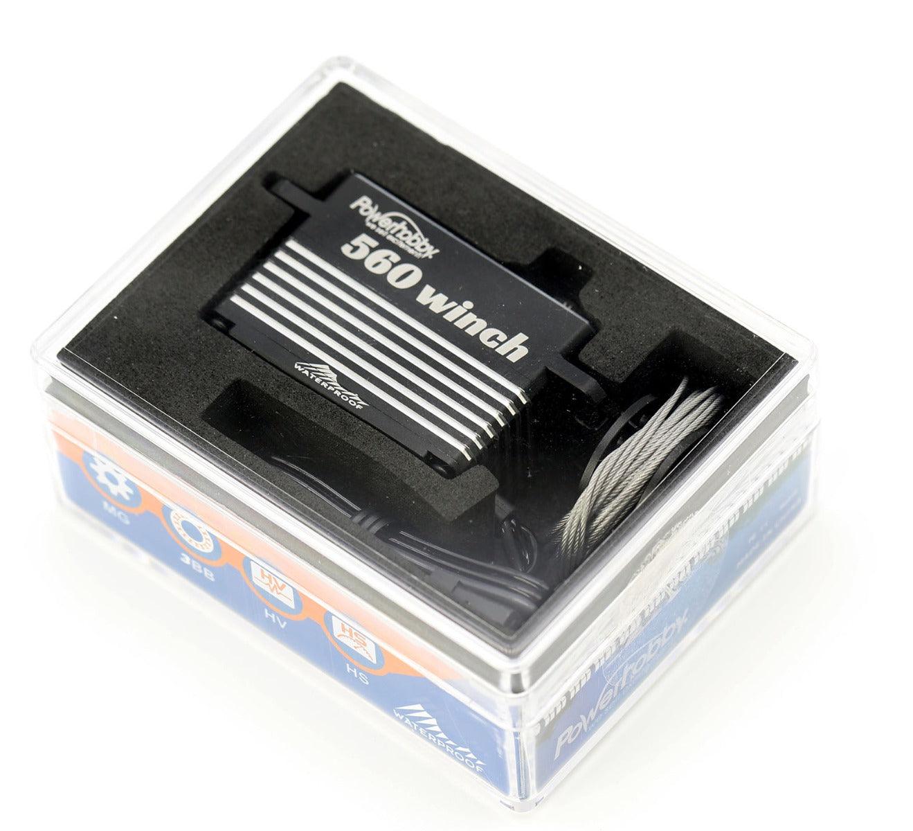Powerhobby 560 HV Waterproof  Low Profile Crawler Winch Brushless Servo