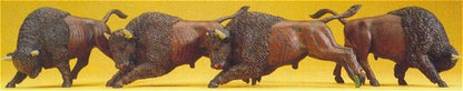 Preiser 20391 HO Scale Bison Animal Figure Set