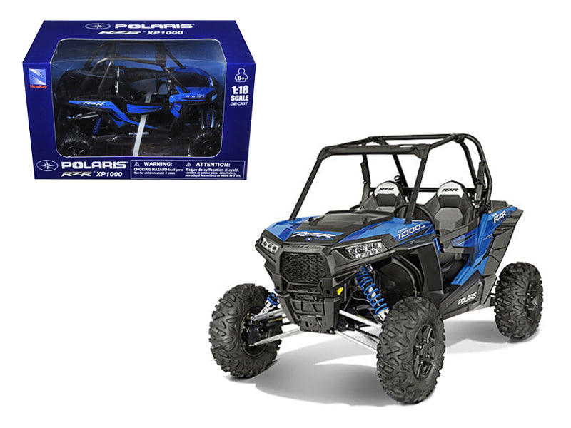 Polaris RZR XP 1000 Dune Buggy Blue 1/18 Diecast Model by New Ray  free shipping USA