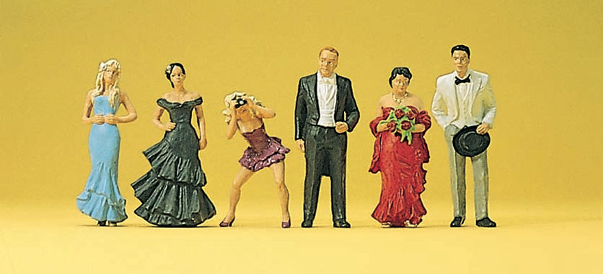 Preiser 10331 HO Scale Wedding Guests Figure Set