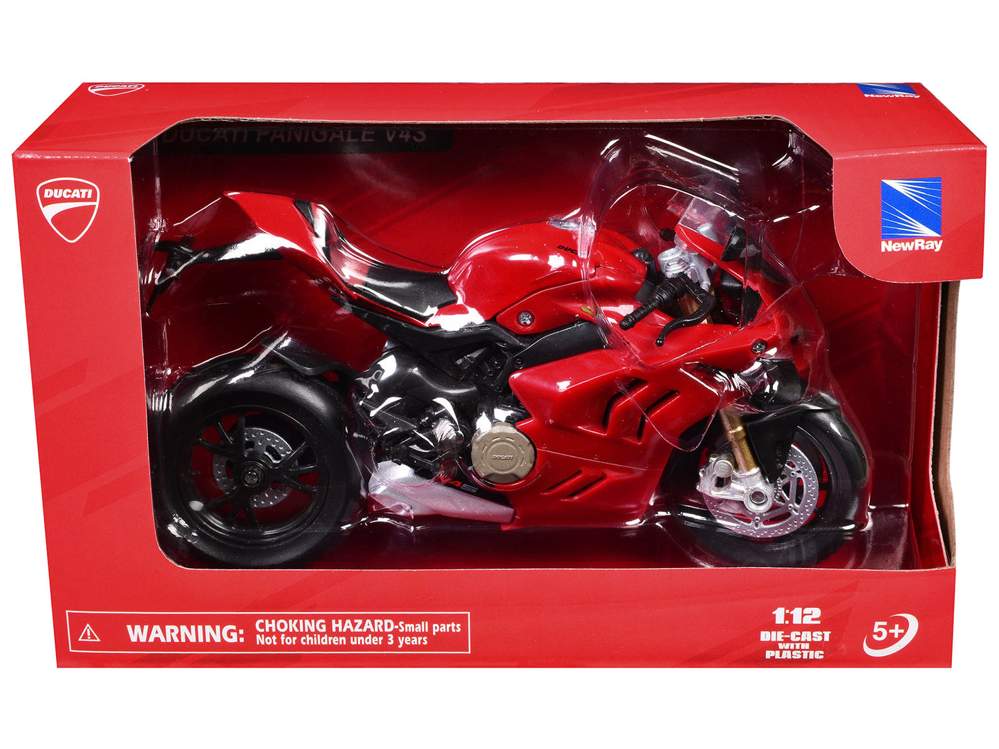 Ducati Panigale V4S Motorcycle Red 1/12 Diecast Motorcycle Model by New Ray  free shipping USA