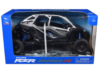 Polaris RZR Pro R UTV Silver Metallic and Black 1/18 Diecast Model by New Ray  free shipping USA