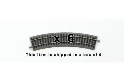 Piko 55411 HO Scale Roadbed Curved Track R1/30, Box of 6