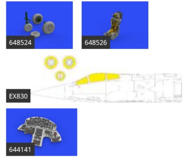 Eduard 644148 1/48 Aircraft- F104 ASA LooKplus for KIN (Mask, Photo-Etch & Resin