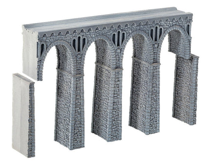 Noch 58660 HO Scale Quarrystone Viaduct Kit, Straight, 37.4 cm