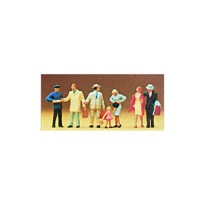 Preiser 10029 HO Scale Passengers Departing