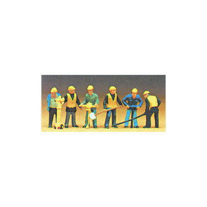 Preiser 10035 HO Scale Sewer/Road Construction Crew
