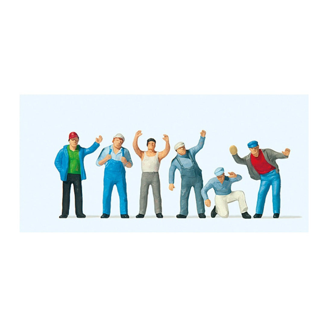 Preiser 10036 HO Scale Truck Drivers pkg(6) Standing
