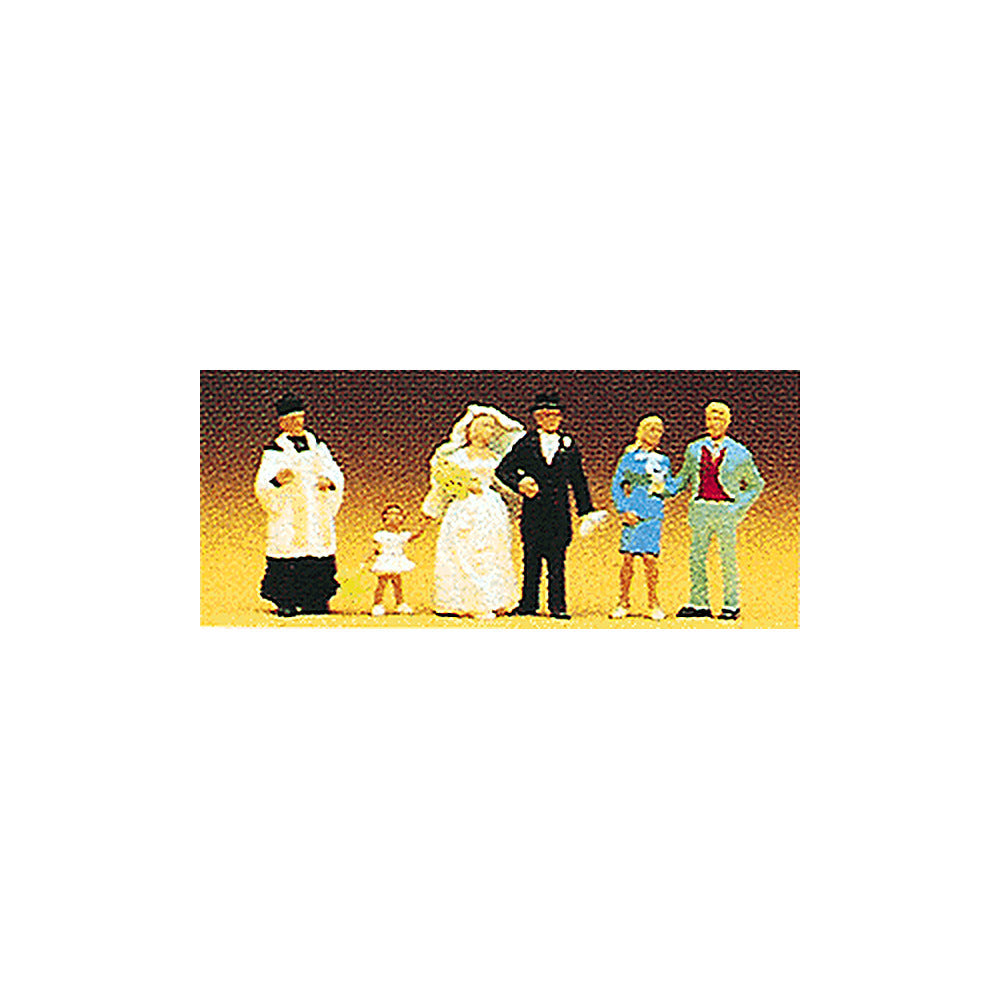 Preiser 10058 HO Scale Wedding Participants Catholic pkg(6)