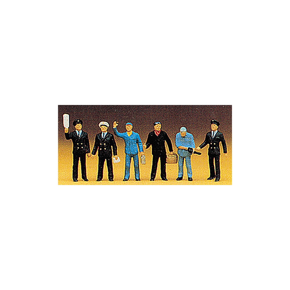 Preiser 10086 HO Scale Railroad Personnel French Train Crewmen