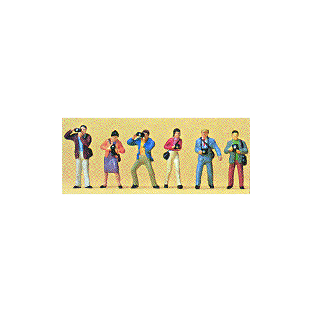 Preiser 10089 HO Scale Photographers pkg(6)