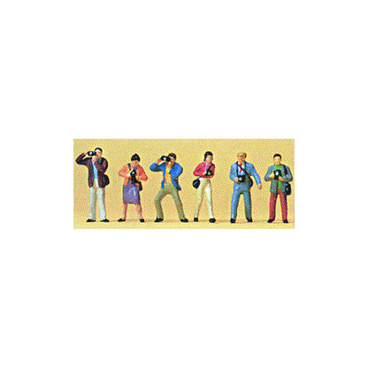 Preiser 10089 HO Scale Photographers pkg(6)