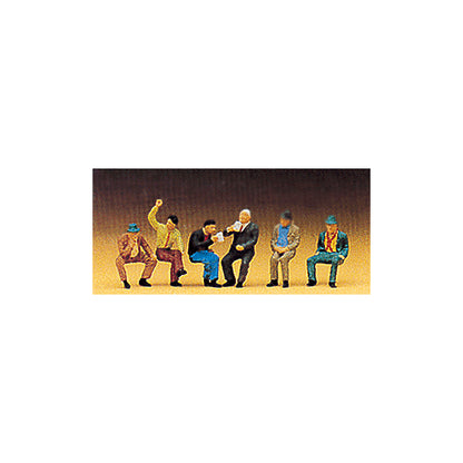 Preiser 10097 HO Scale Pedestrians Seated #3