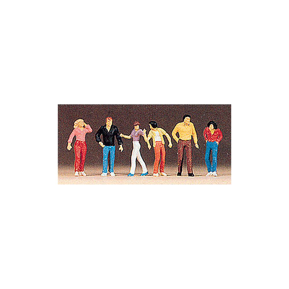 Preiser 10118 HO Scale Pedestrians Walking pkg(6)
