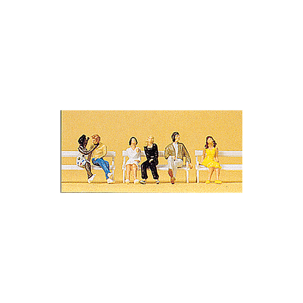Preiser 10180 HO Scale Pedestrians Couples Seated