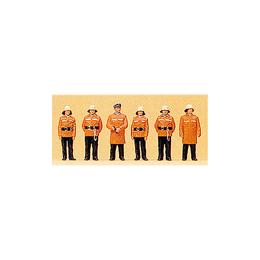 Preiser 10214 HO Scale Firemen With Protective Clothing