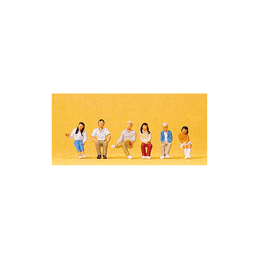 Preiser 10297 HO Scale Spectators Seated Youths