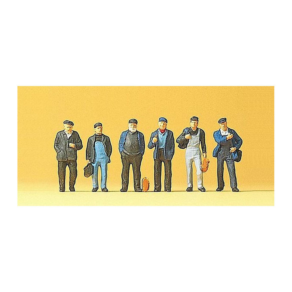 Preiser 10350 HO Scale Industrial/Dock Workers pkg(6)