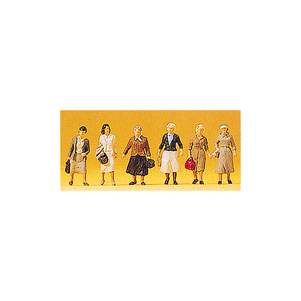 Preiser 10365 HO Scale Spectators Female Commuters pkg(6)