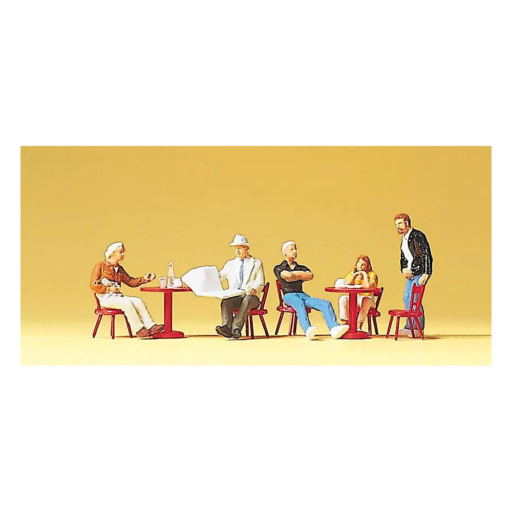 Preiser 10369 HO Scale People Working Street Cafe