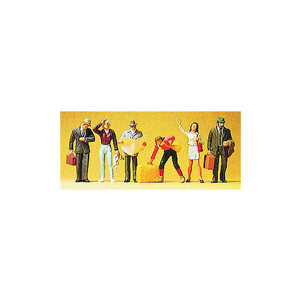 Preiser 10379 HO Scale Passengers On Platform pkg(6)