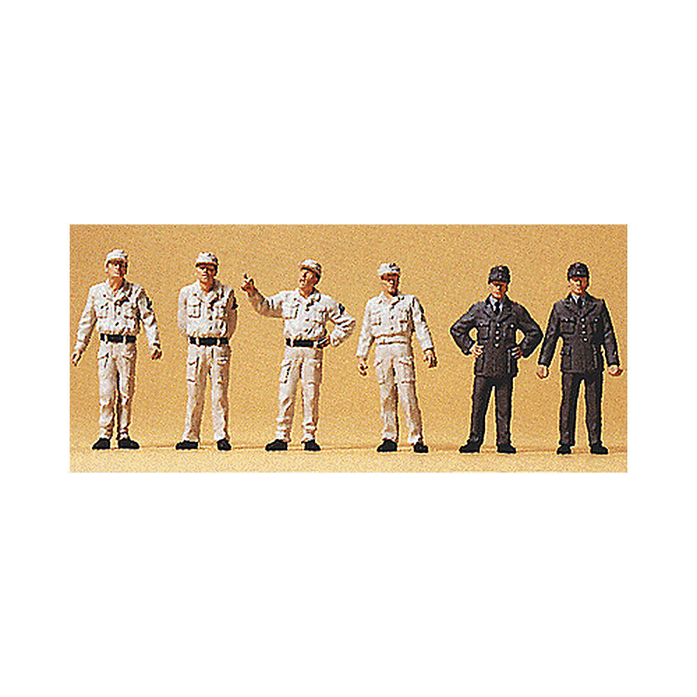 Preiser 10457 HO Scale People Working Federal Technical Emergency