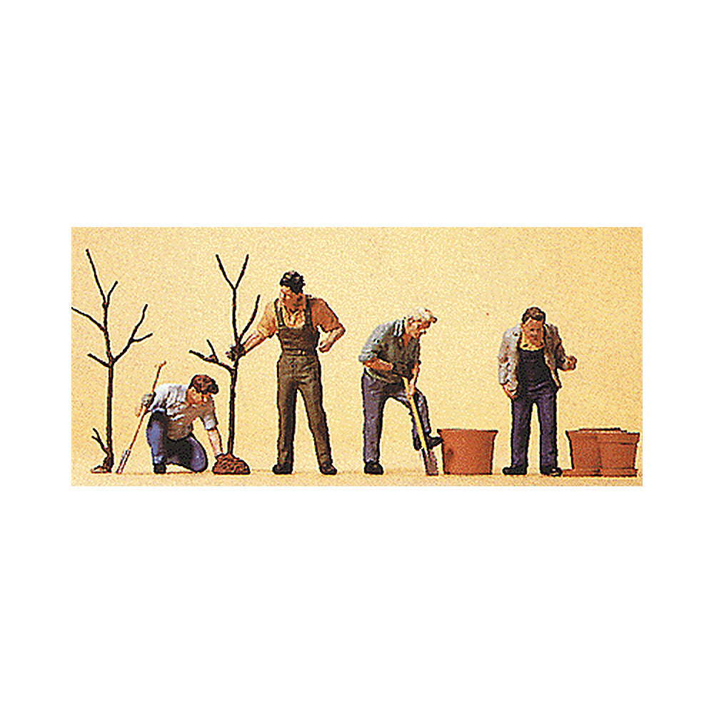 Preiser 10466 HO Scale People Working Men Planting Trees