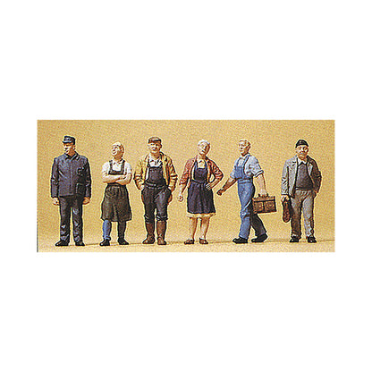 Preiser 10472 HO Scale Pedestrians Village Workers