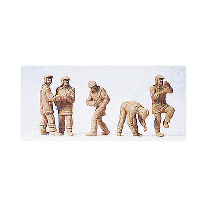 Preiser 10485 HO Scale Emergency - Modern German Firefighters