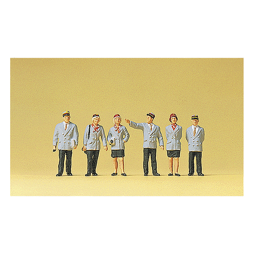 Preiser 10491 HO Scale Working People Belgian Railway Personnel pkg(6)